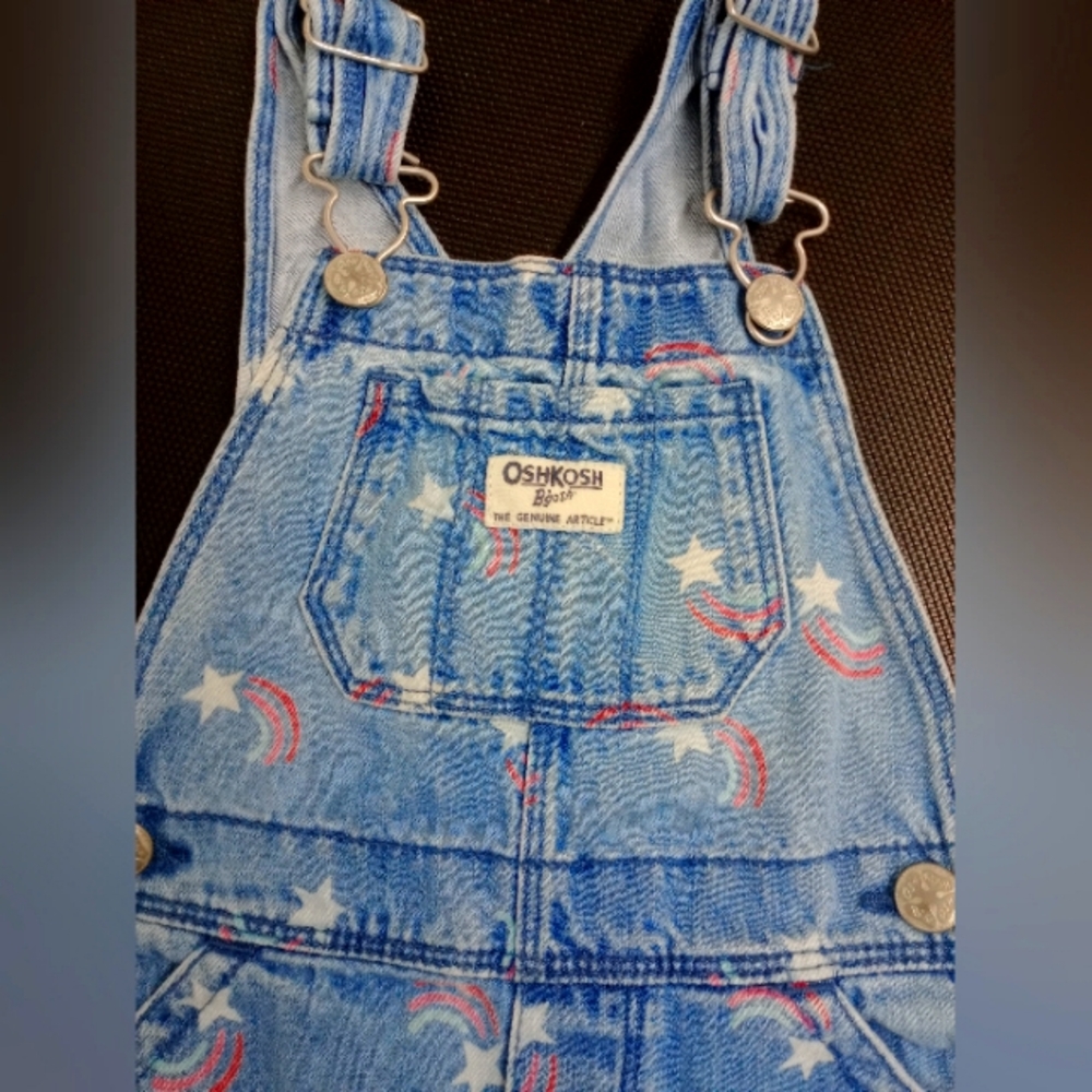 OshKosh B'gosh Blue Star Print Kids Overalls